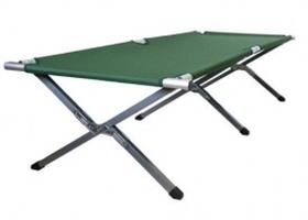 FOLDING BED FOR SLEEPING IS SUITABLE FOR REFUGEES DURING THE WAR