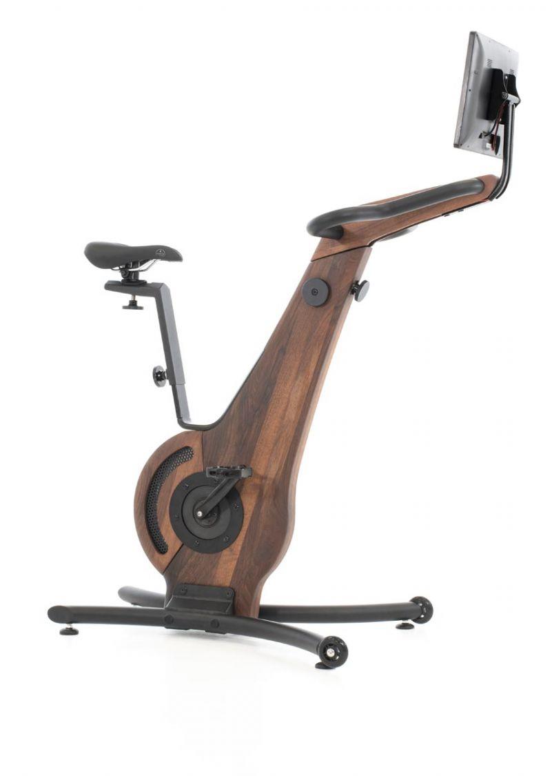 אופני הכושר מדגם NOHrD Indoor Bike Pro Walnut מתוצרת גרמניה, מיוצרים בעבודת יד מעץ אגוז מלא ואיכותי