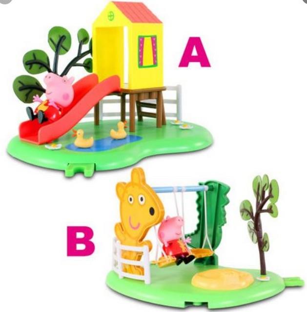 פפה פיג - מגלשה בגן שעשועים כולל דמות