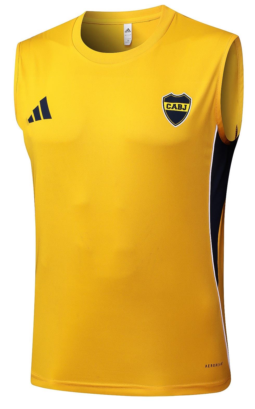 בוקה ג'וניורס גופיית ספורט צהובה