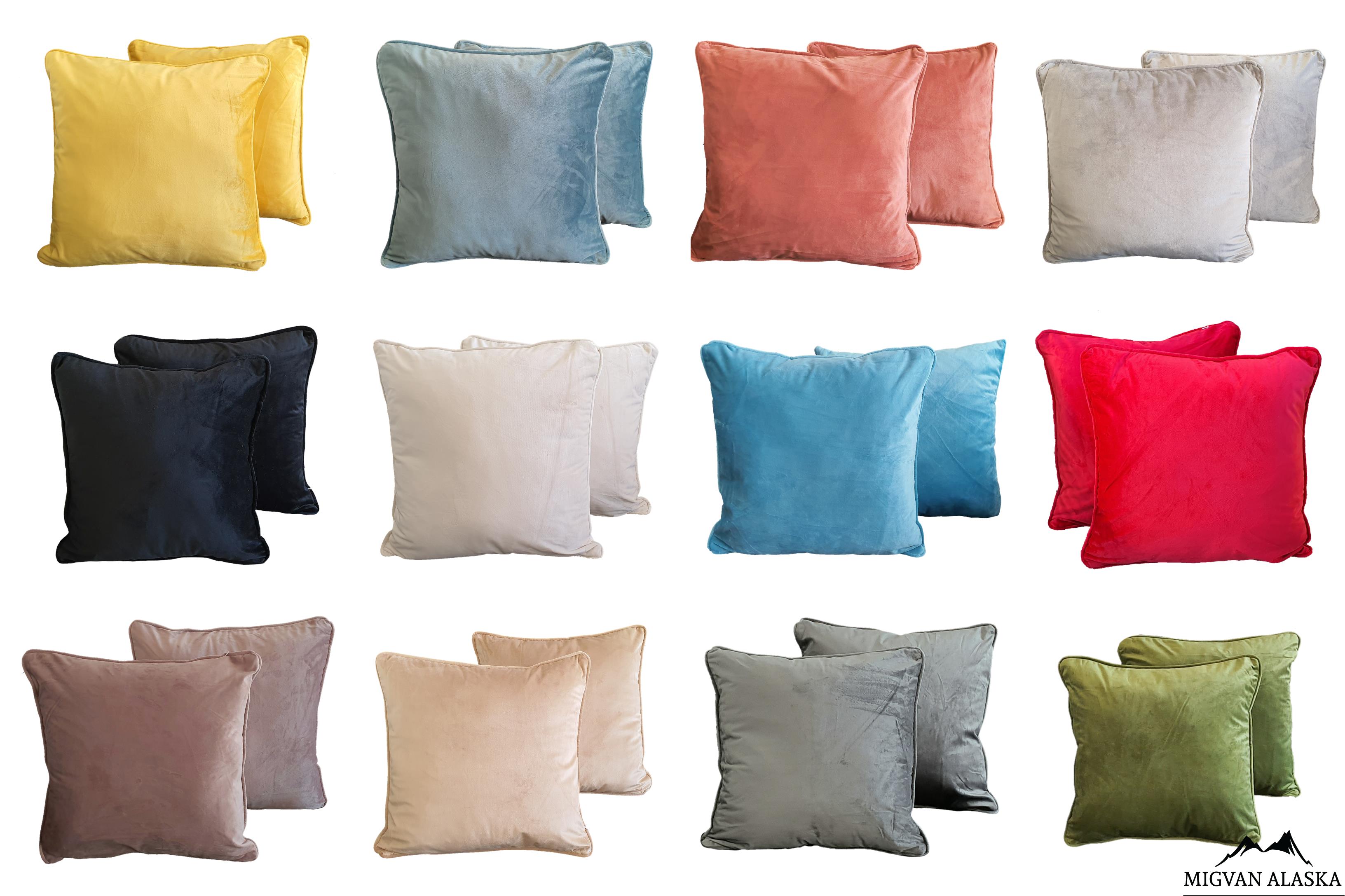 ציפית / כרית נוי 45X45 מבד קטיפה חלק בתוספת גימור קדר - 12 צבעים! ציפית / כרית נוי 45X45 מבד קטיפה חלק בתוספת גימור קדר - 12 צבעים!