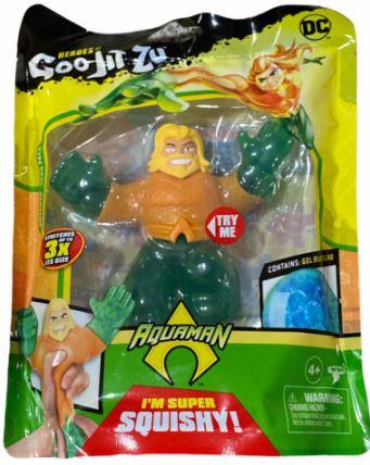 גו ג'יט זו X דיסי DC - בובה נמתחת - סטרץ' גיבורי על אקווה מן - Goo Jit Zu