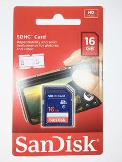 כרטיס זיכרון למצלמה 16 ג'יגה SanDisk
