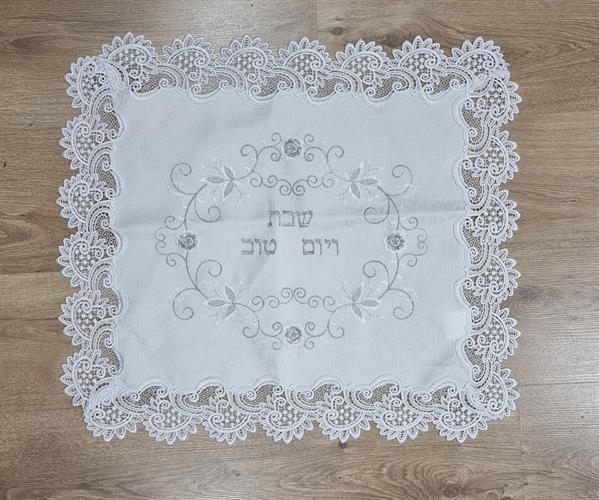 כיסוי לחלה רקום יוקרתי במיוחד! דגם - קישוט