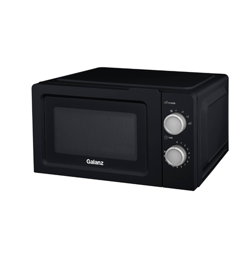 מיקרוגל מכני 20 ליטר Galanz – עיצוב שחור יוקרתי, פשוט ואמין (700W)