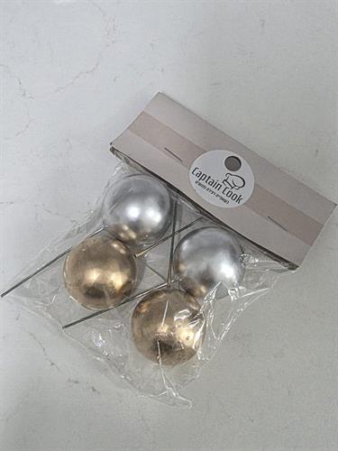 סט ארבעה כדורים לקישוט עוגה