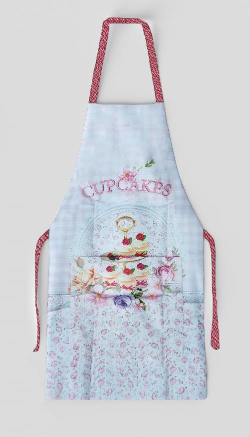 סינר סיליקון איכותי דגם - Cupcakes