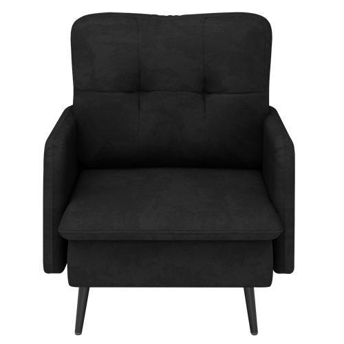 כורסא מעוצבת יוקרתית לבית דגם ריו בד צבע שחור כורסא מעוצבת יוקרתית לבית דגם ריו בד צבע שחור