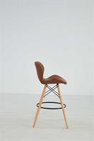 כסא בר מעוצב דגם מונקו צבע חום