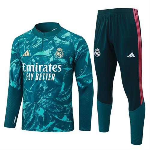 ריאל מדריד אימונית ארוכה ירוק זהב