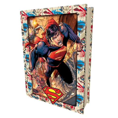 פאזל תלת מימד סופרמן בקופסת מתכת דמוי ספר 300 חלקים מבית Prime 3D