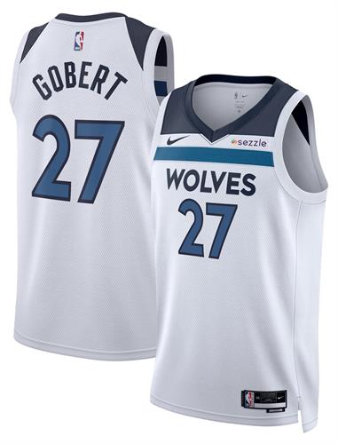 גופיית רודי גובר מינסוטה #27 NBA לבנה