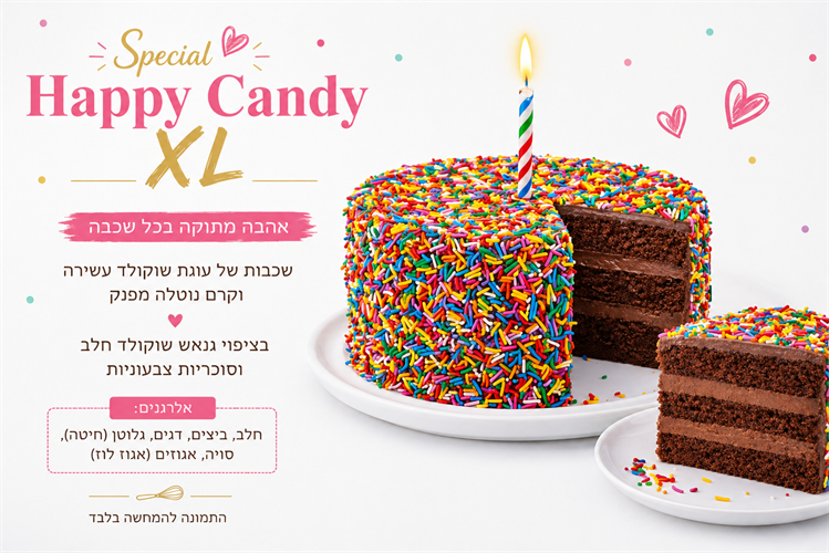 ספיישל יום הולדת XL - חלבי