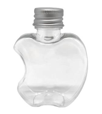 בקבוק פלסטיק תפוח שקוף מארז