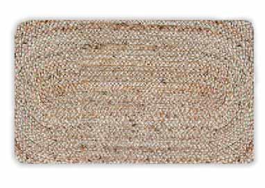 שטיח דגם - "ברגר" יוטה טבעי קלוע בעבודת יד