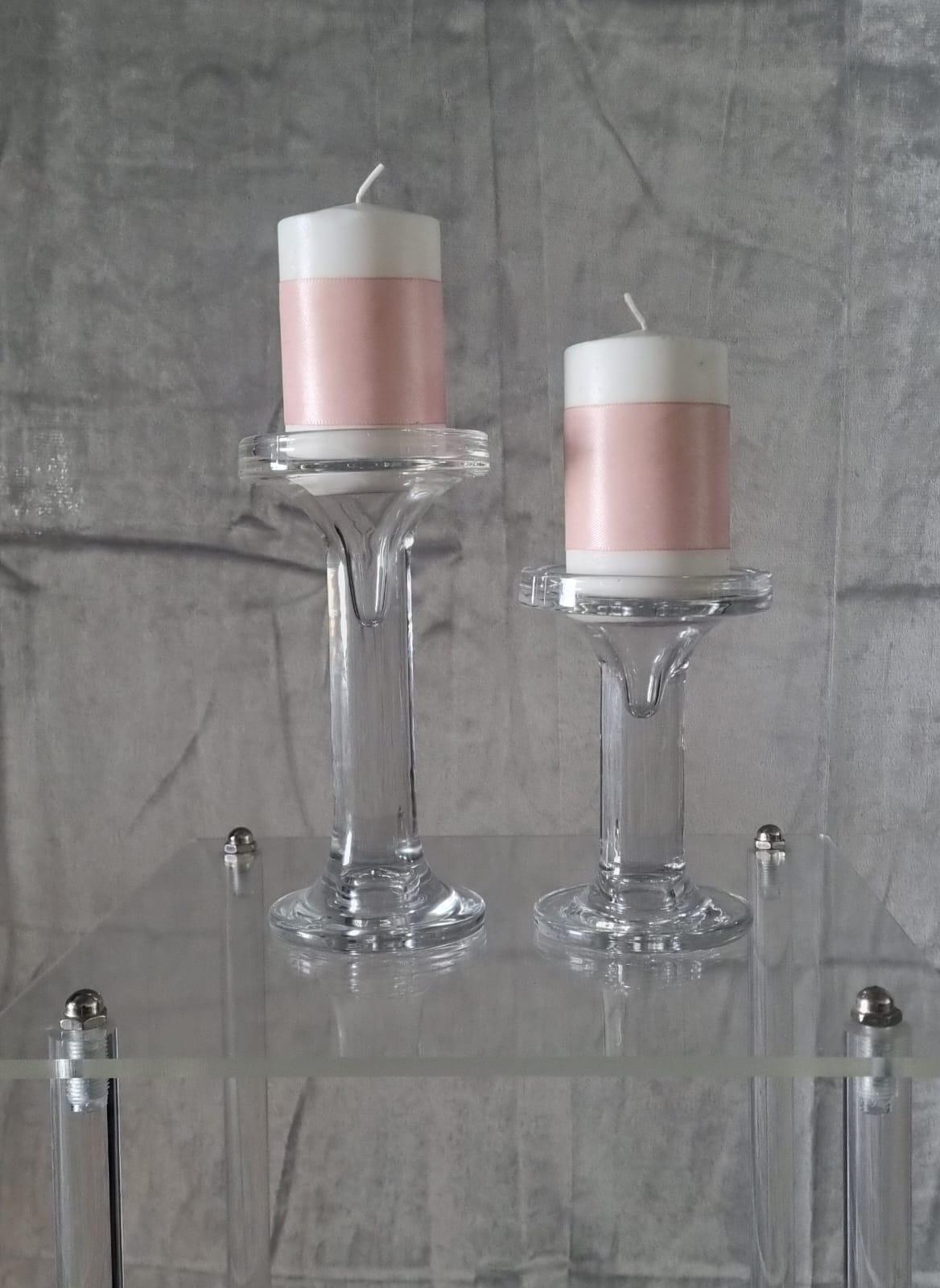 זוג פמוטים מזכוכית