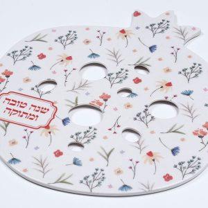 תחתית לסיר חם במבוק דגם תפוח/רימון