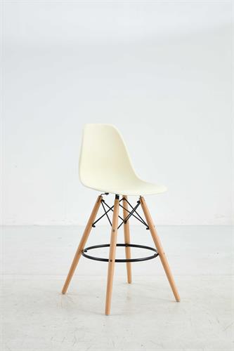 כסא בר מעוצב דגם ליאן צבע בז