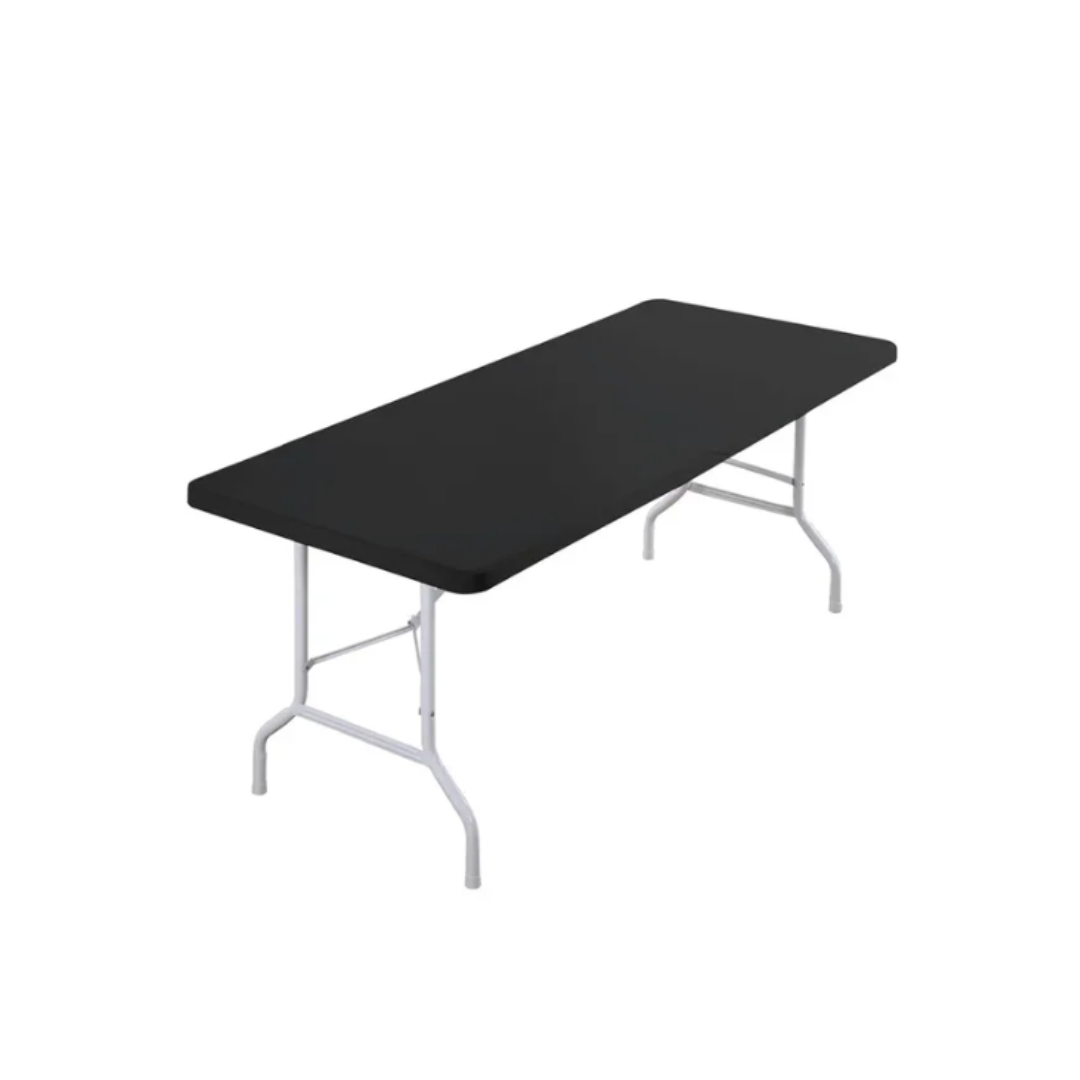 שולחן פלסטיק מתקפל 180 ס"מ -שחור
