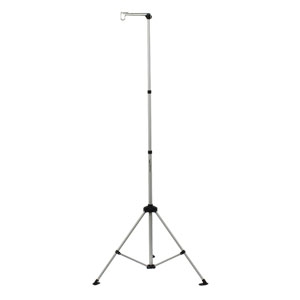 סטנד  תאורה טלסקופי מתאים גם לתליית שפורפרת מקלחת שטח