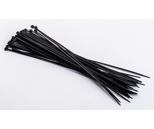 בנדים אזיקונים פלסטיק חבקים צבע שחור  300X3.6 מילימטר