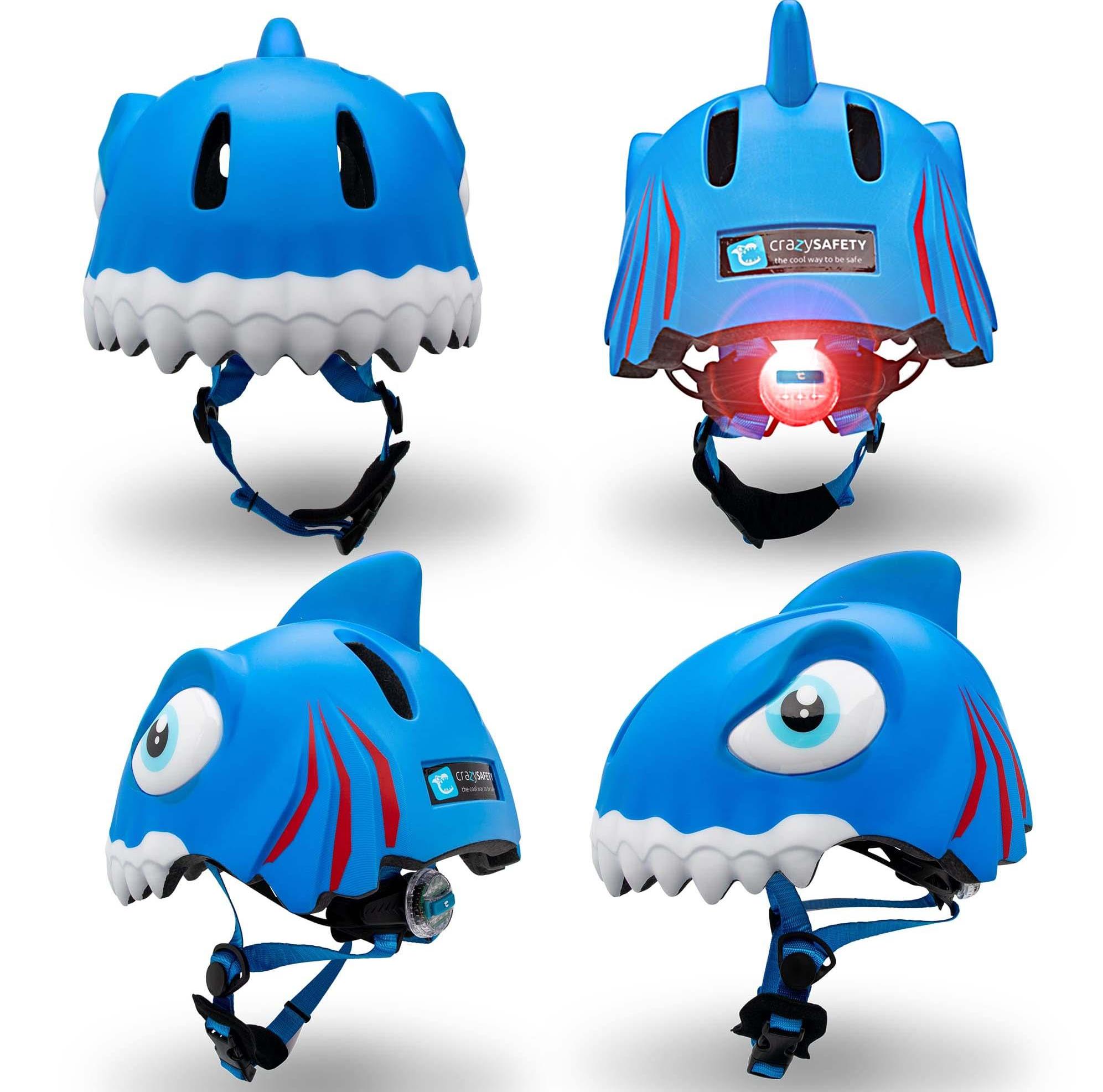 קסדת אופניים - כריש צבע כחול