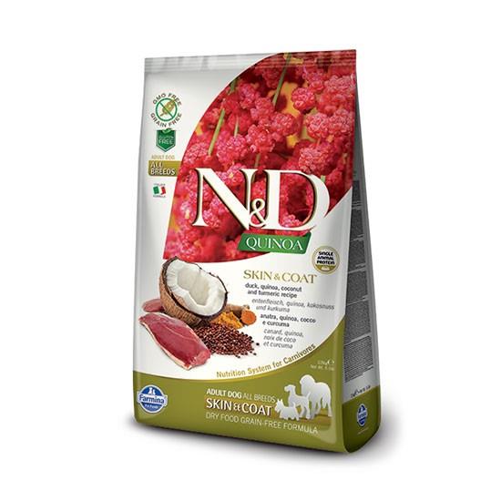 N&D כלב טיפול פרווה קינואה ברווז 2.5 קג Natural&Delicious