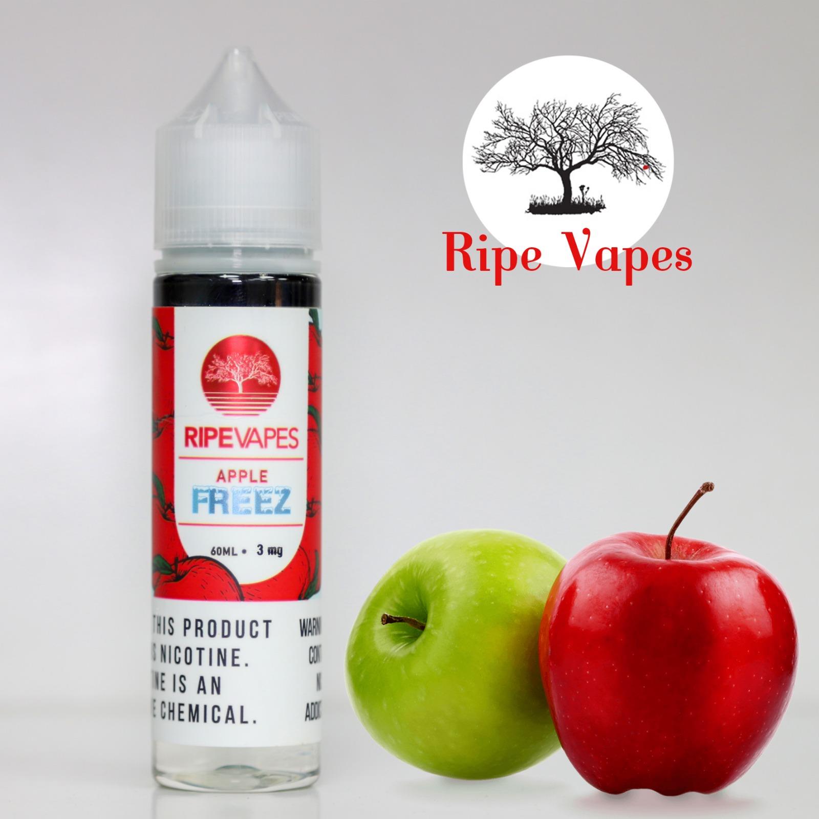 תפוח אייס | נוזל מילוי לסיגריה אלקטרונית 60 מ"ל Ripe Vapes VCT בטעם תפוח אייס ניקוטין 3 מ"ג 3mg