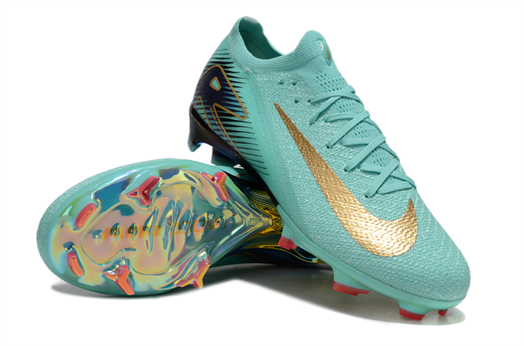 נעלי כדורגל Nike Air Zoom Mercurial Elite FG טורקיז זהב