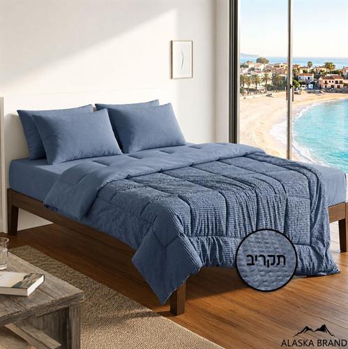 מערכת קיץ מפנקת במיוחד: שמיכה, סדין וציפית  | דגם וואפל - מבחר צבעים