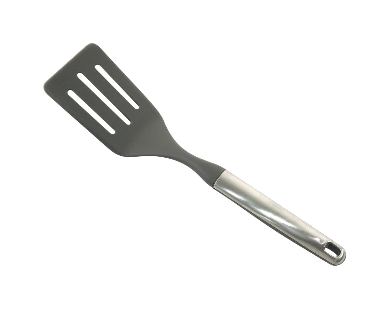 תרווד מחורץ ניילון ידית נירוסטה