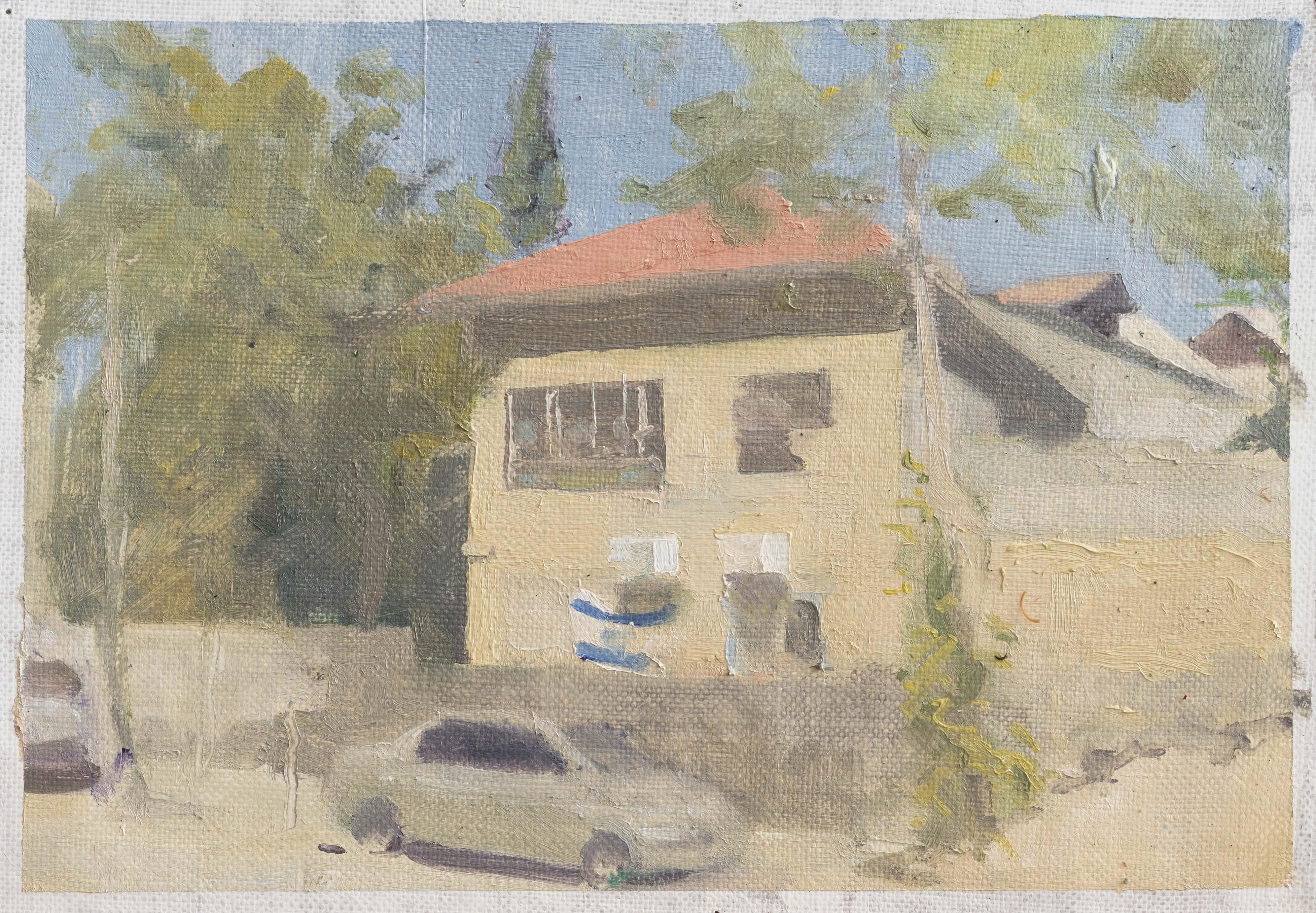 The House in Palmach, 2020, oil on canvas, 20x30 cm
