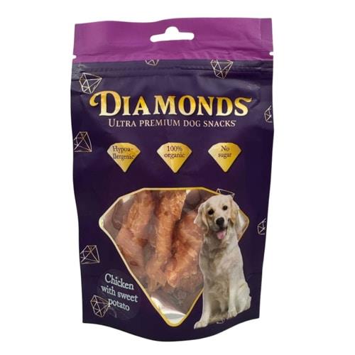דיימונדס חטיף עוף ובטטה לכלב 80 גרם