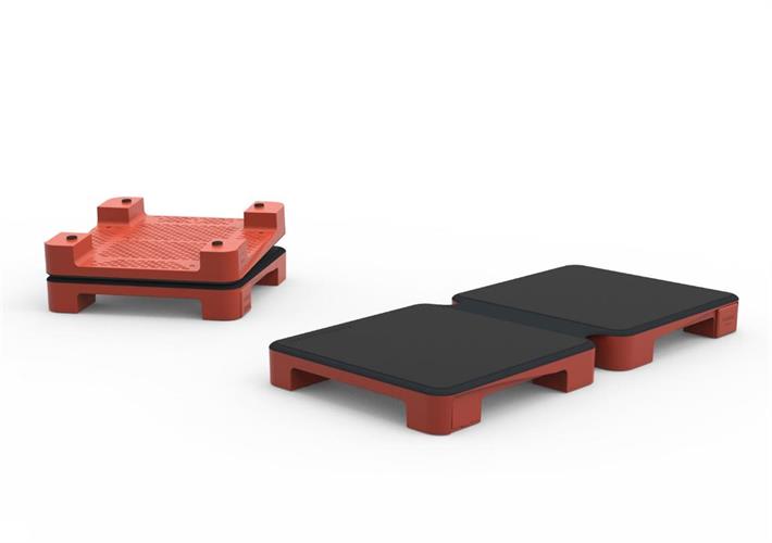 HotMat 2DISH CONNECT - RUSTIC RED