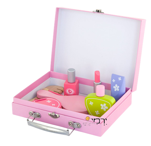 מזוודת יופי מעץ