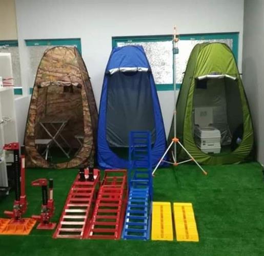 אוהל בידוד ירוק -כחול חסרׂׂ- להפרדה שירותים מקלחת הנקה הלבשה סט נוחות לשטח בית ולכל מקום אוהל אסלה