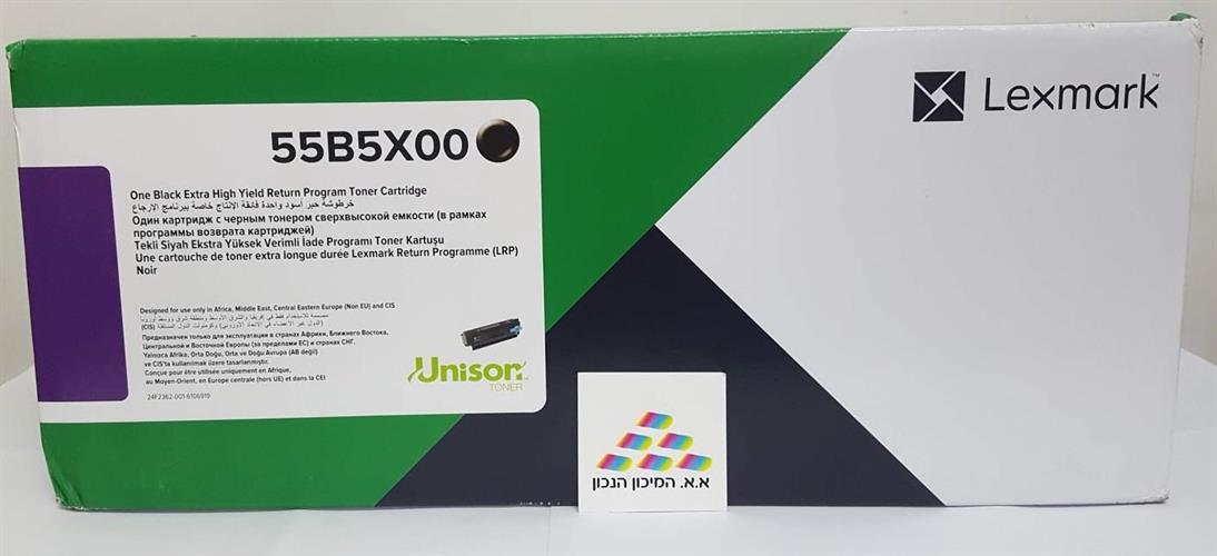 טונר מקורי למדפסת 55B5X00 Lexmark MS/MX-431 20K