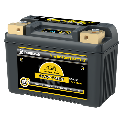 מצבר ליתיום לאופנועים וקטנועים דגם PLFP-14BR מבית POWEROAD