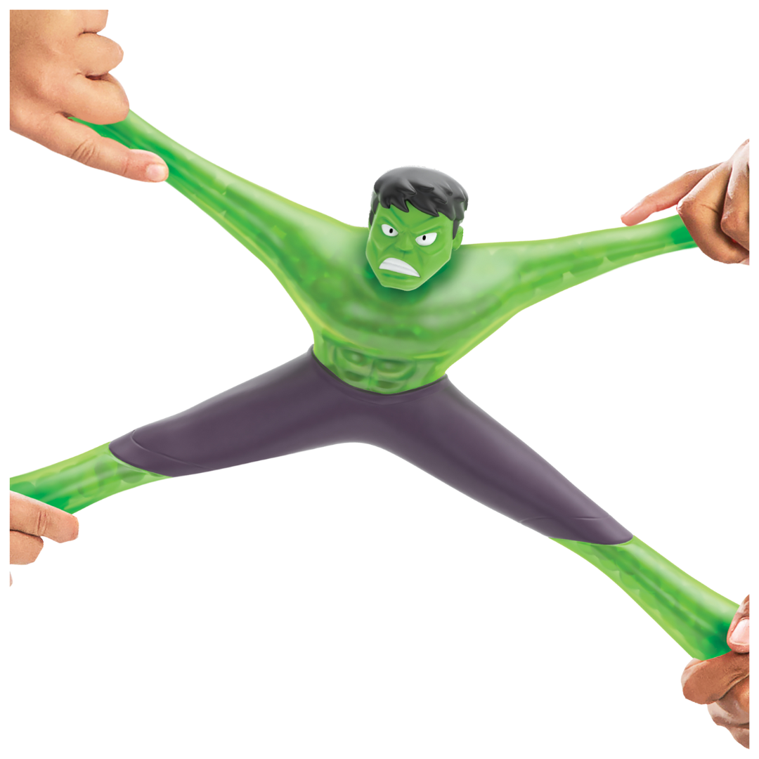 גו ג'יט זו X מארוול - בובה נמתחת - סטרץ' גיבורי על XL האלק הענק הירוק - Goo Jit Zu
