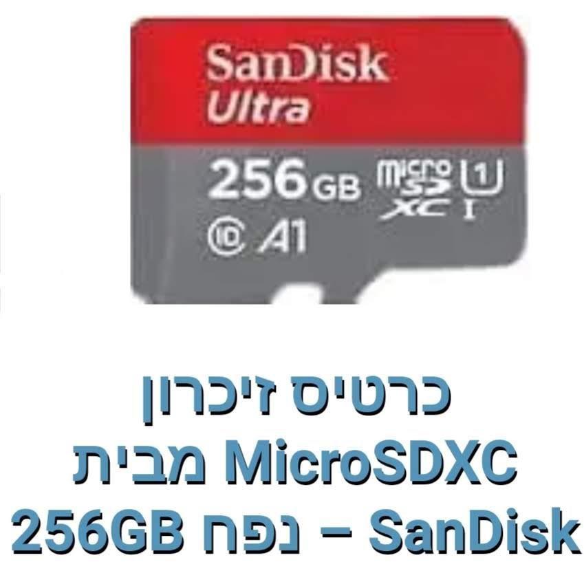 SanDisk -כרטיס זכרון 256GB