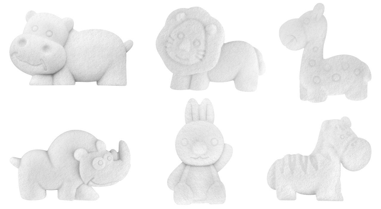 בצק שלג סנסורי – אריזת 300 גרם + 6 כלים ליצירת חיות + מלחציים לבניית איש שלג