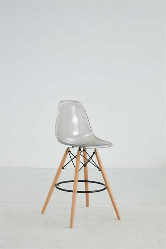כסא בר מעוצב דגם קארין צבע אפור