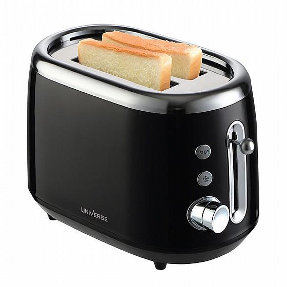 מצנם רטרו 2 פרוסות NR-883 UNIVERSE צבע שחור