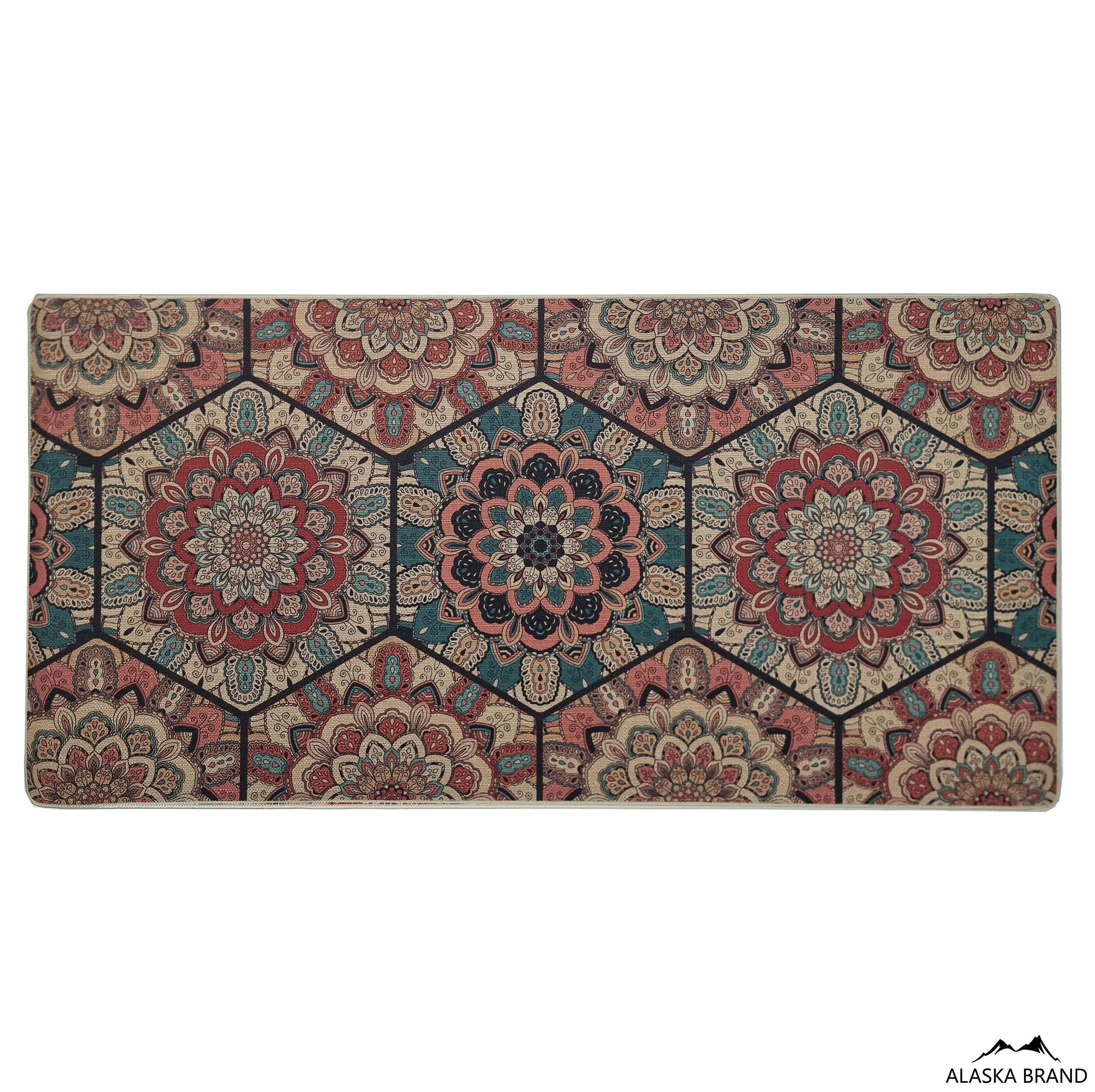 שטיח מטבח איכותי בתוספת גומי בתחתית דגם - 61 (מתנקה בקלות!)