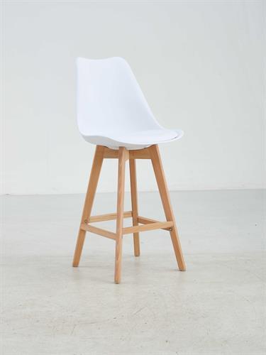 כסא בר מעוצב דגם פריז צבע לבן