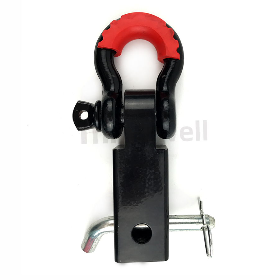 חיבור חילוץ עם שאקל וו גרירה RECOVERY HITCH נשלף לרצועה כולל פין אבטחה וניצרה R קמפינג לייף