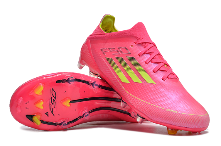 נעלי כדורגל אדידס Adidas F50 Elite FG ורוד צהוב