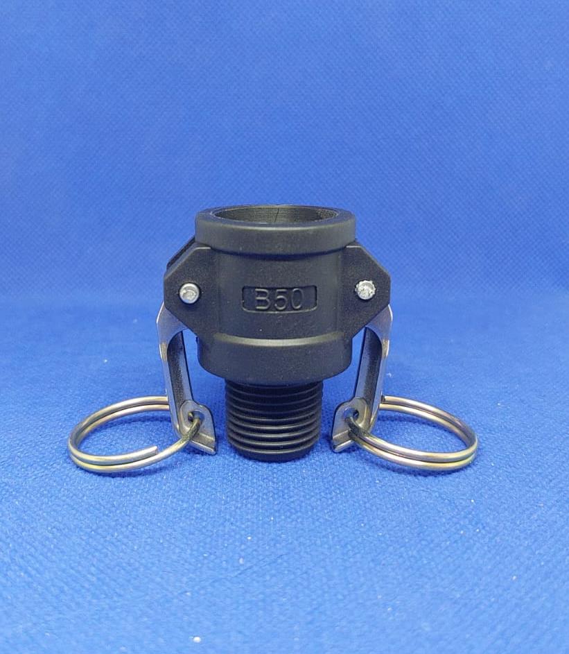 קאמלוק B50 חיבור הברגה זכר2\1 20 ממ CAMLOCK COUPLING נקבה 25 ממ קמפינג לייף