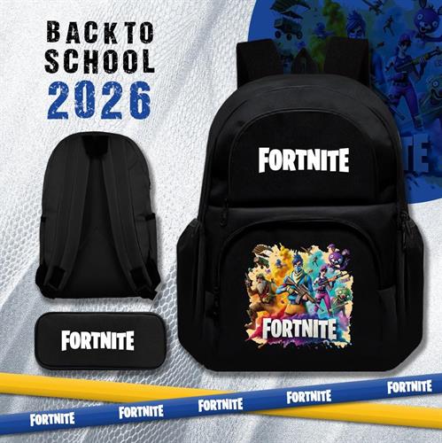 תיק בית ספר + קלמר תואם של פורטנייט Fortnite