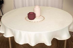 מפת שולחן מלבנית / עגולה בסגנון גאומטרי דגם - ברלין שמנת